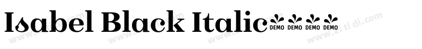 Isabel Black Italic字体转换